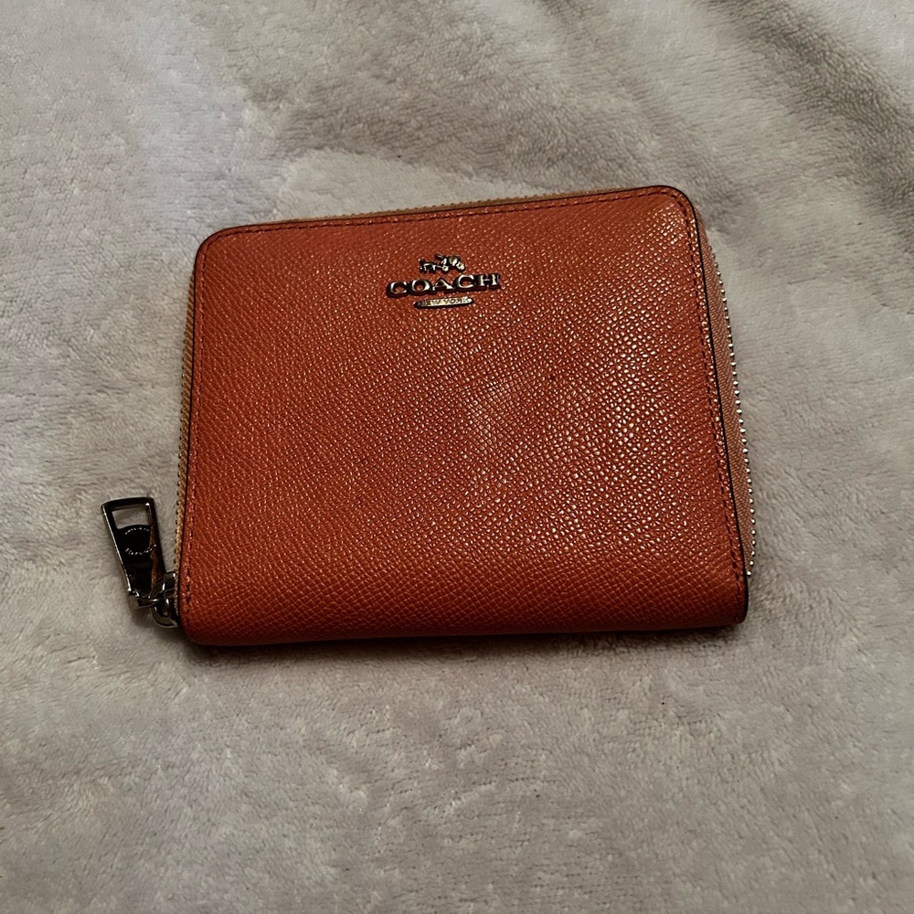 Coach Men's Brown Zip Wallet